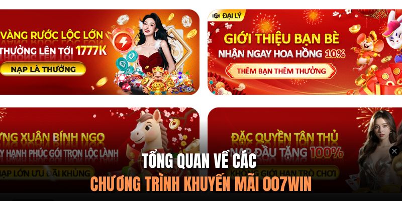 Tổng quan về các chương trình khuyến mãi 007Win 